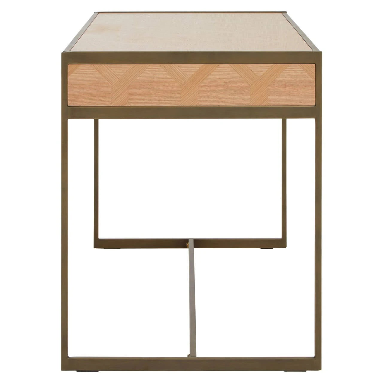 Grenoble Oak Veneer 2 Drawer Desk