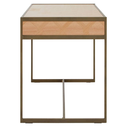 Grenoble Oak Veneer 2 Drawer Desk