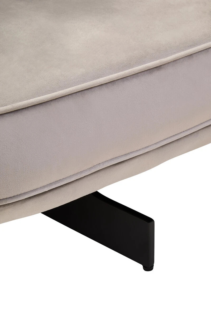 Hale Grey Velvet Swivel Chair