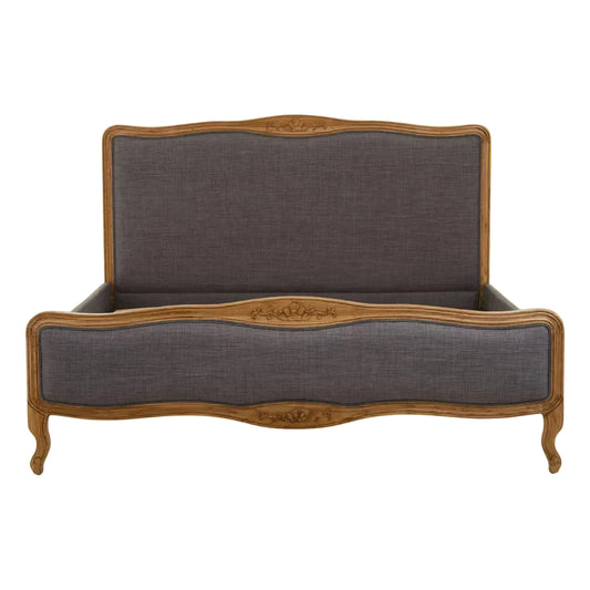 Parkside Grey Fabric Super Kingsize Bed