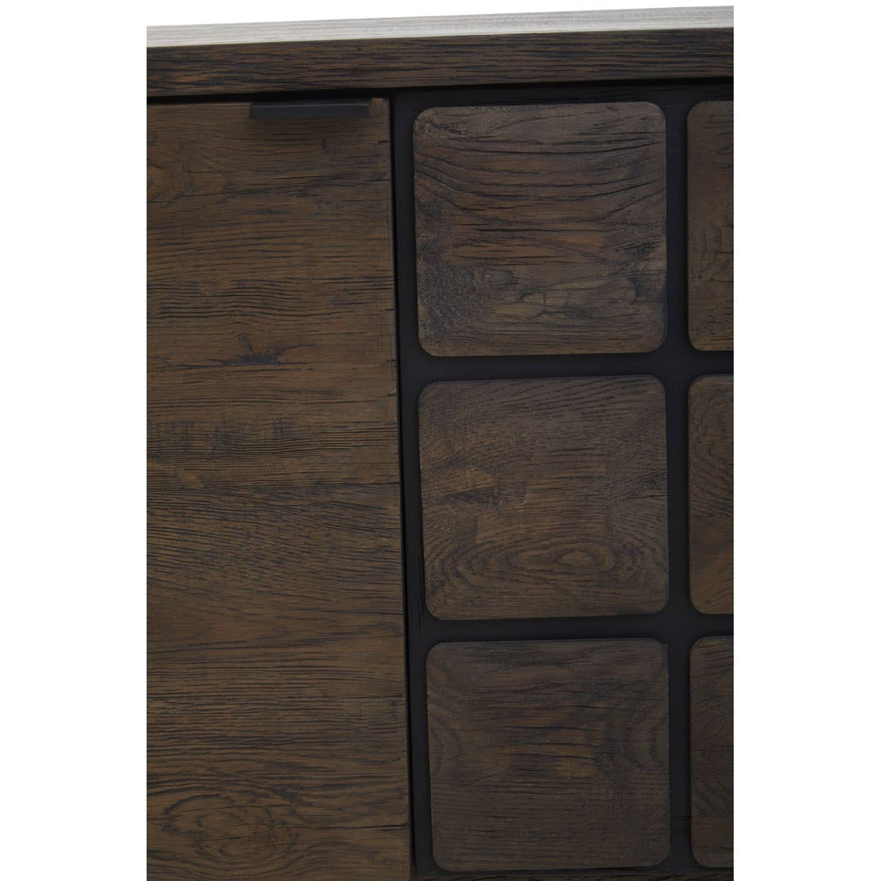 Lucca Recycled Dark Oak Wood Sideboard