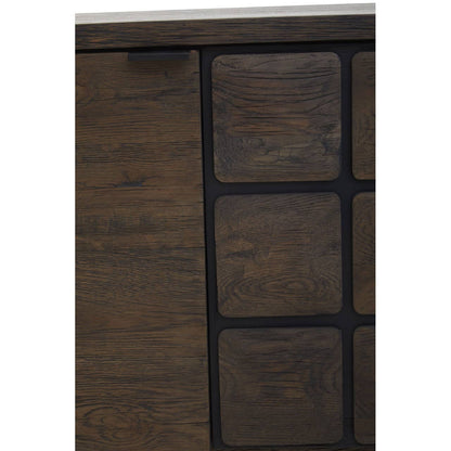 Lucca Recycled Dark Oak Wood Sideboard