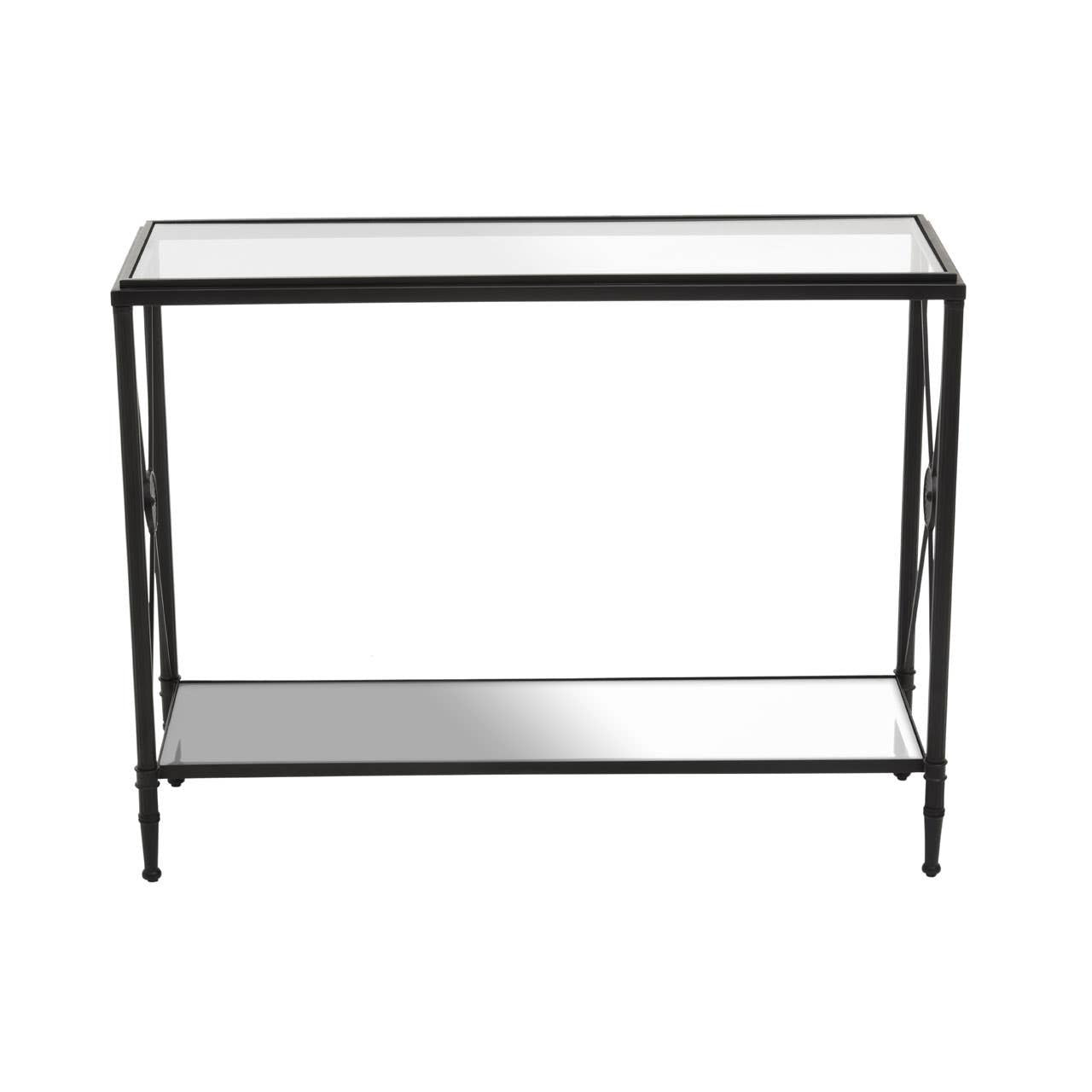 Axis Console Table With Black Finish Frame