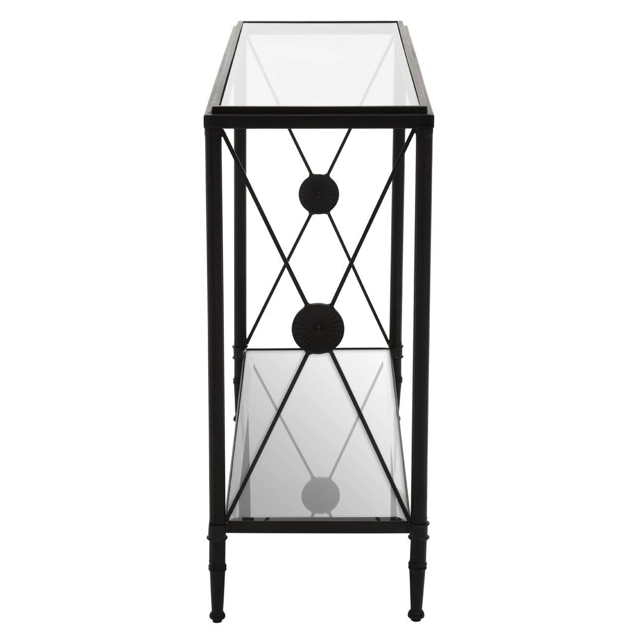 Axis Console Table With Black Finish Frame