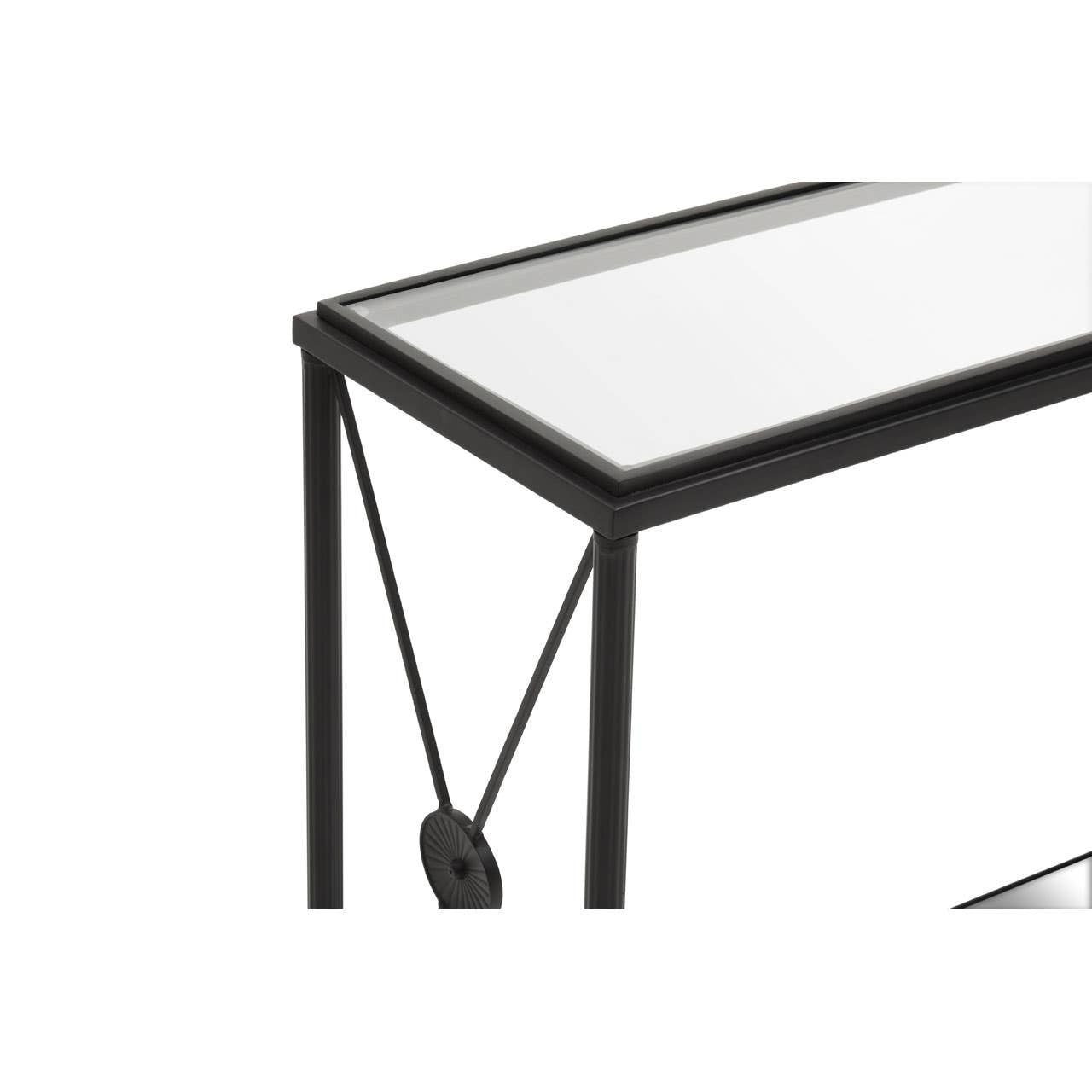 Axis Console Table With Black Finish Frame