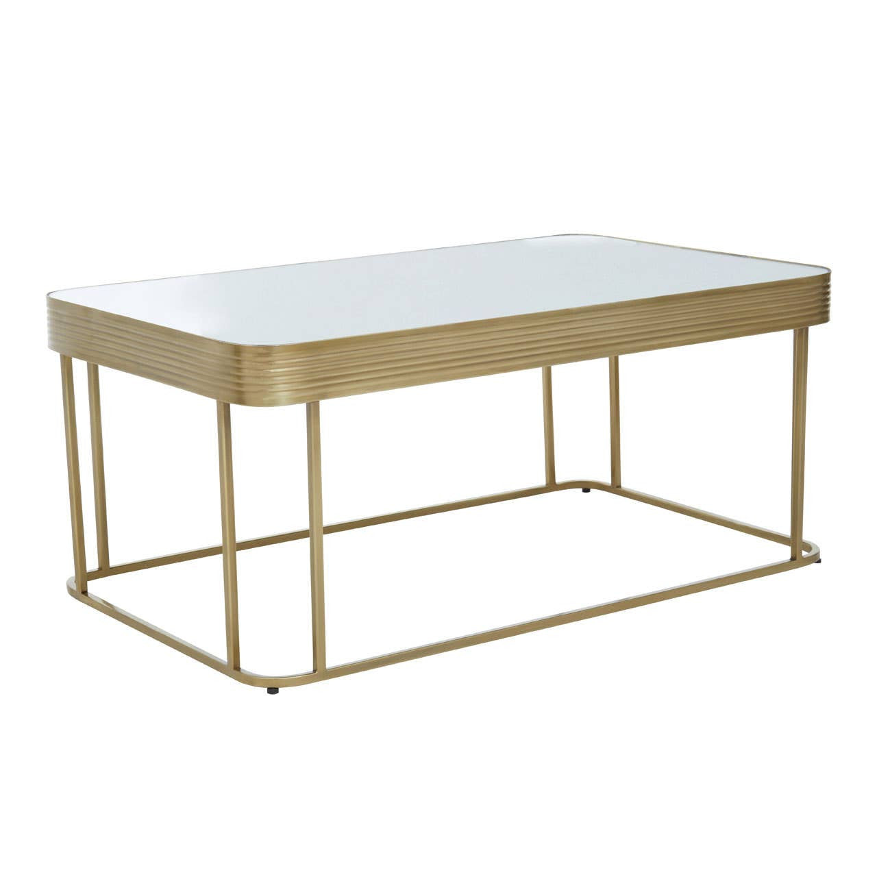 Ella Gold Coffee Table with Mirror Top