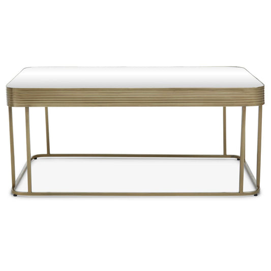 Ella Gold Coffee Table with Mirror Top