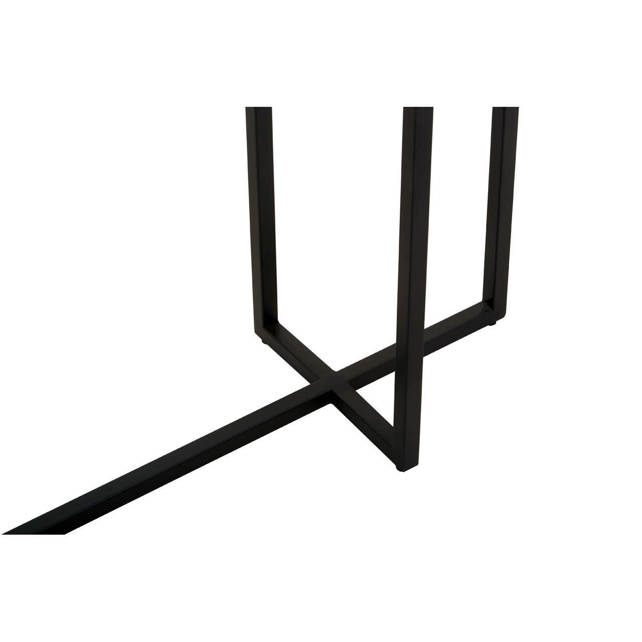 Cercle Smoked Mirror 2 Tier Console Table
