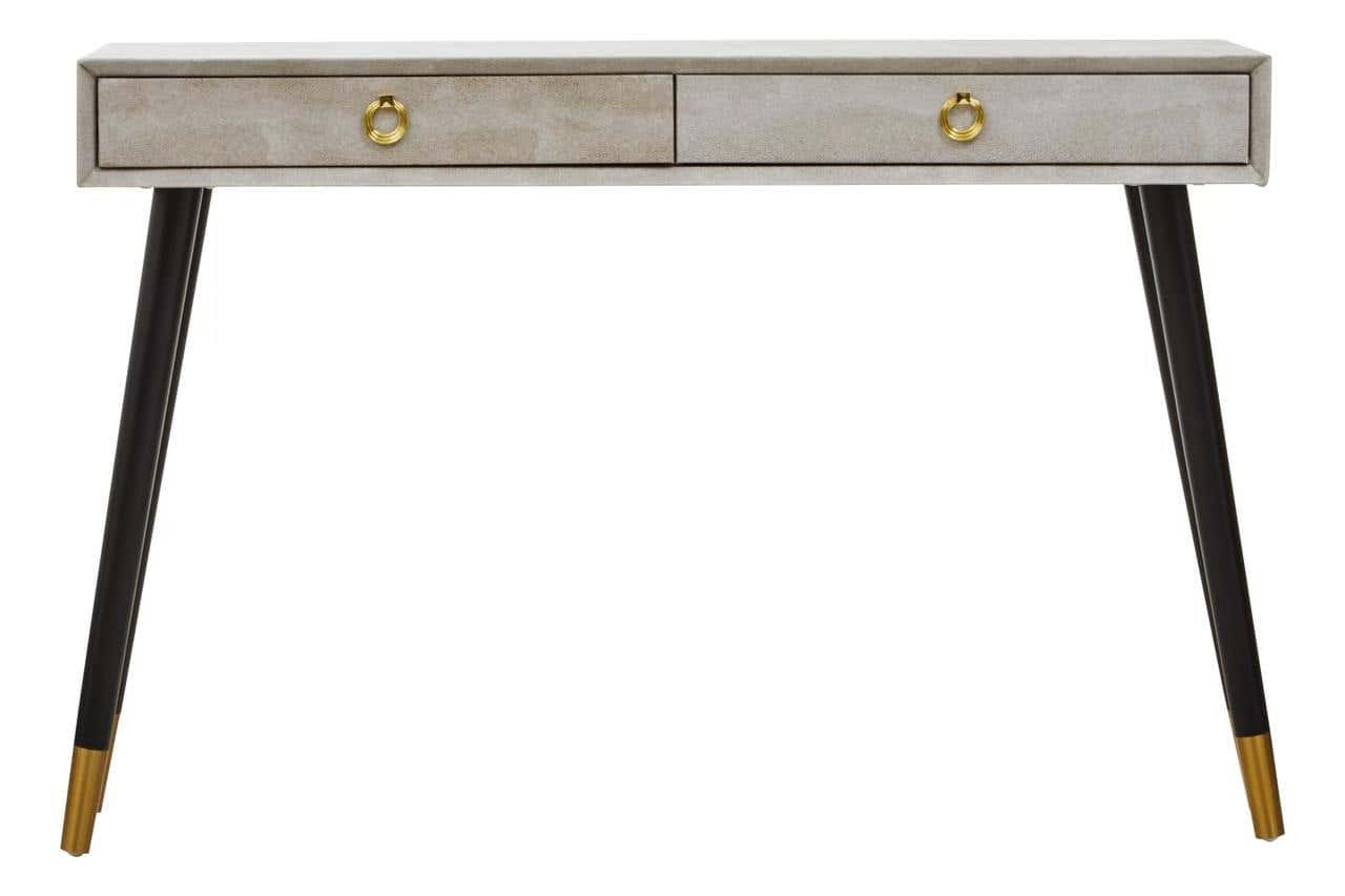Cadio Shagreen Effect Two Drawer Console Table