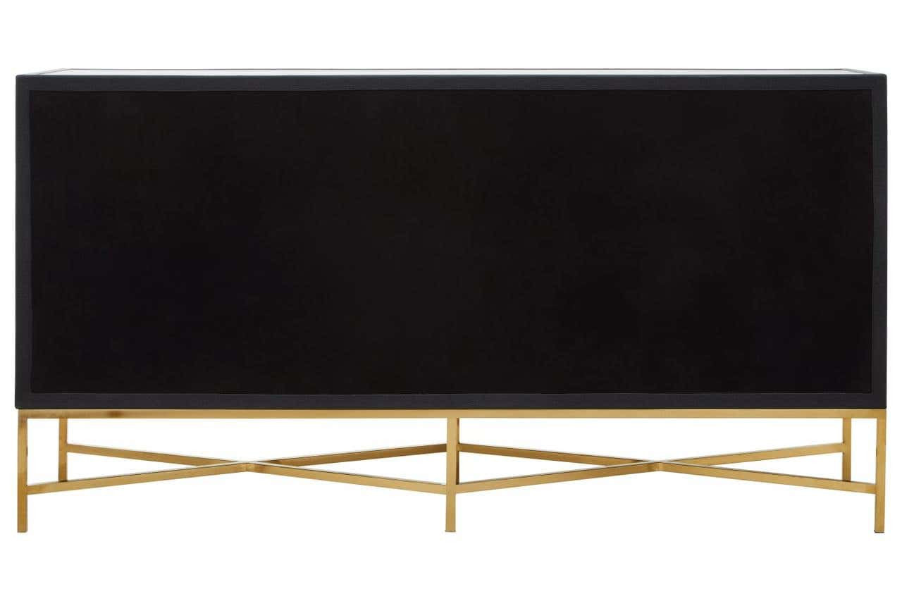 Cadiz Grey Shagreen Effect 4 Door Sideboard
