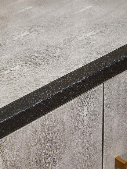 Cadiz Grey Shagreen Effect 4 Door Sideboard