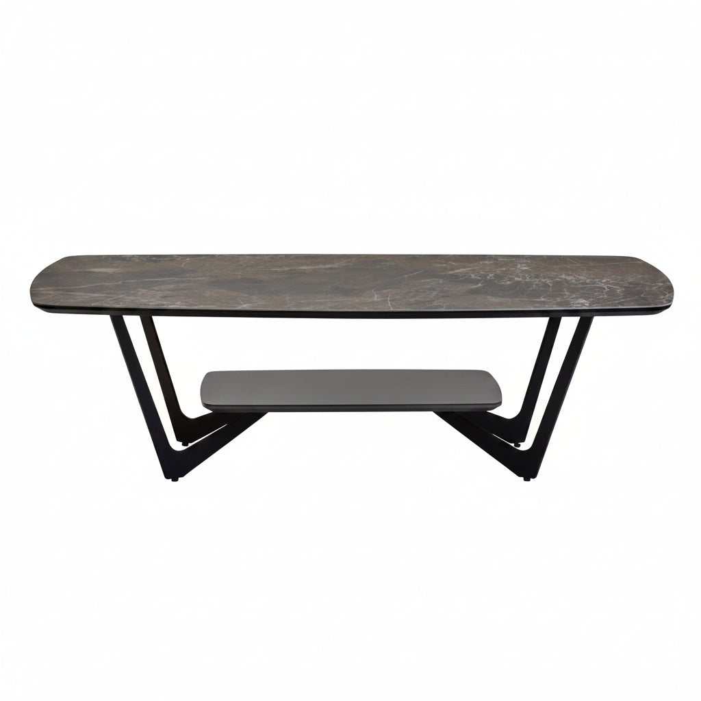 Imperia Grey Ceramic Marble Effect Coffee Table