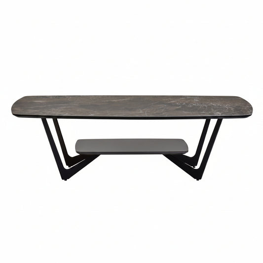 Imperia Grey Ceramic Marble Effect Coffee Table