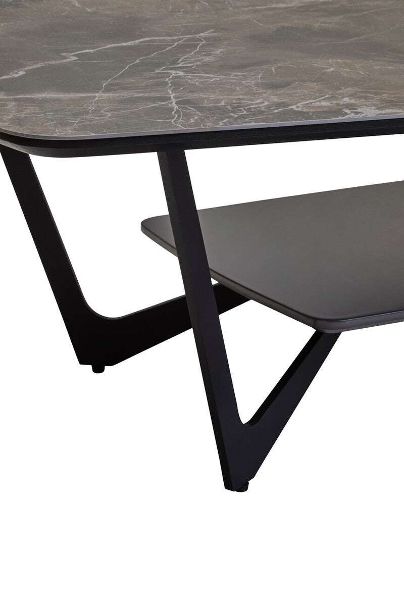 Imperia Grey Ceramic Marble Effect Coffee Table