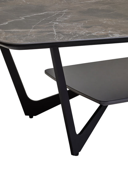 Imperia Grey Ceramic Marble Effect Coffee Table