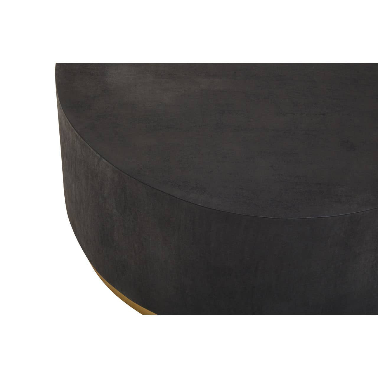 Naro Black And Gold Concrete Look Coffee Table