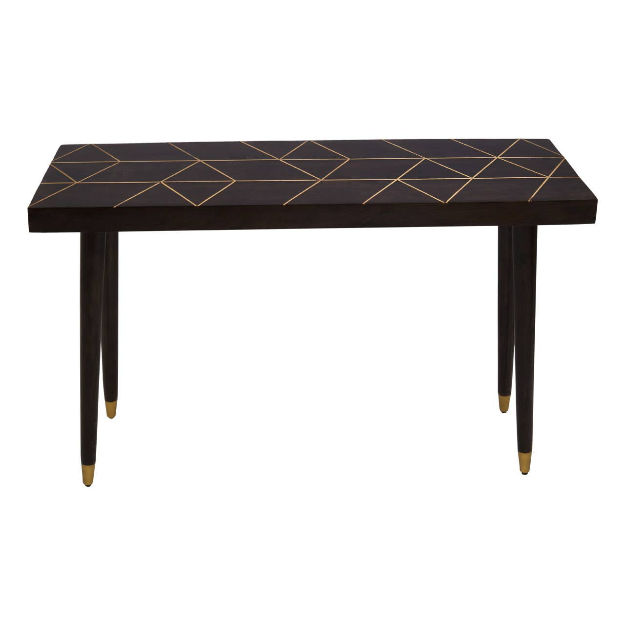 Naro Mango Wood and Gold Finish Console Table
