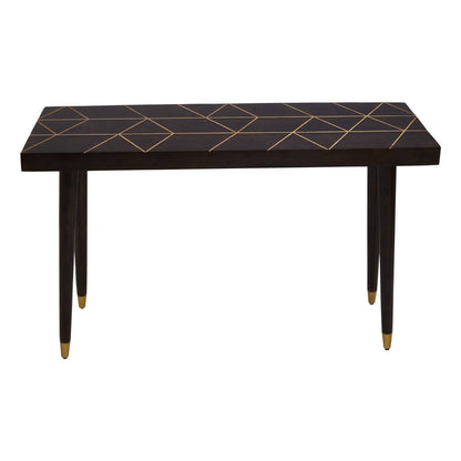 Naro Mango Wood and Gold Finish Console Table