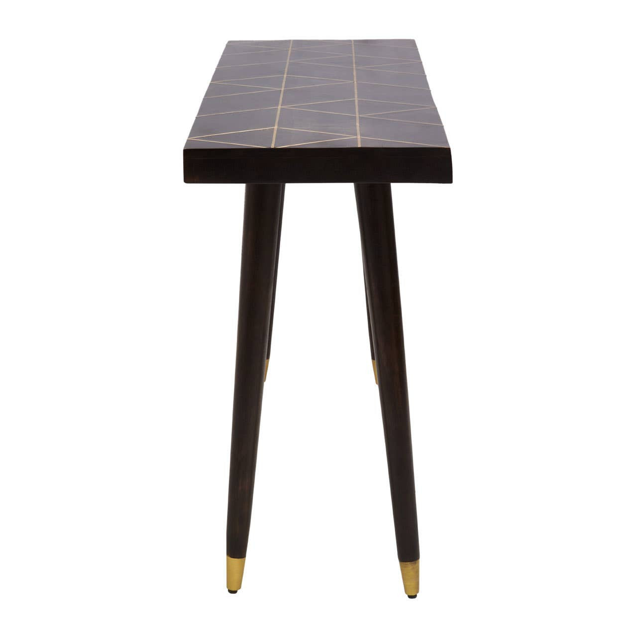 Naro Mango Wood and Gold Finish Console Table