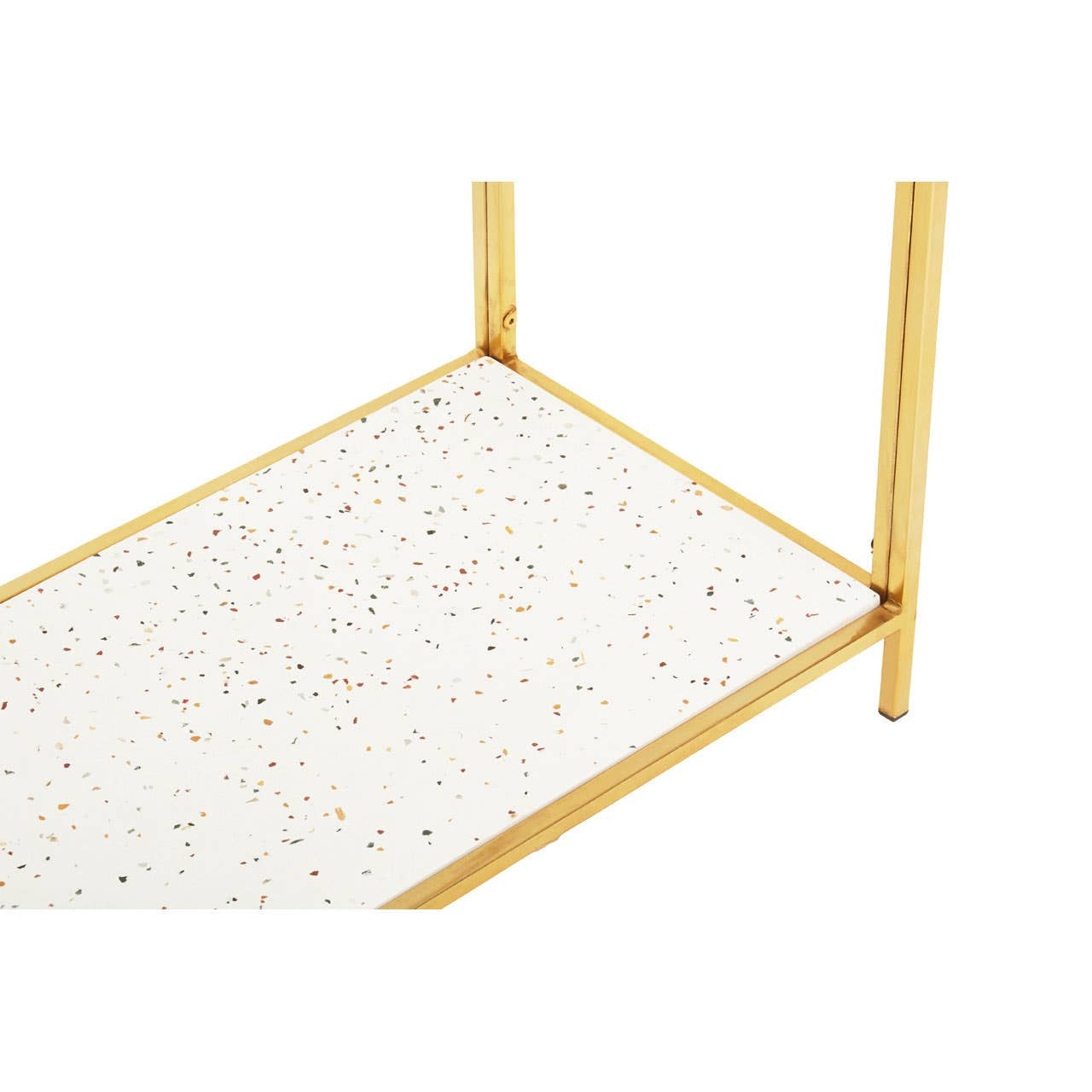 Novi Glass And Gold Frame Console Table