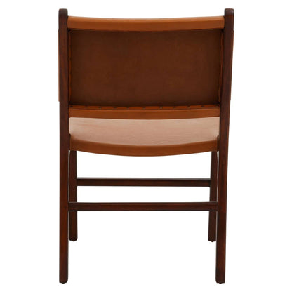 Inca Antique Brown Leather Chair