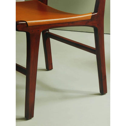 Inca Antique Brown Leather Chair