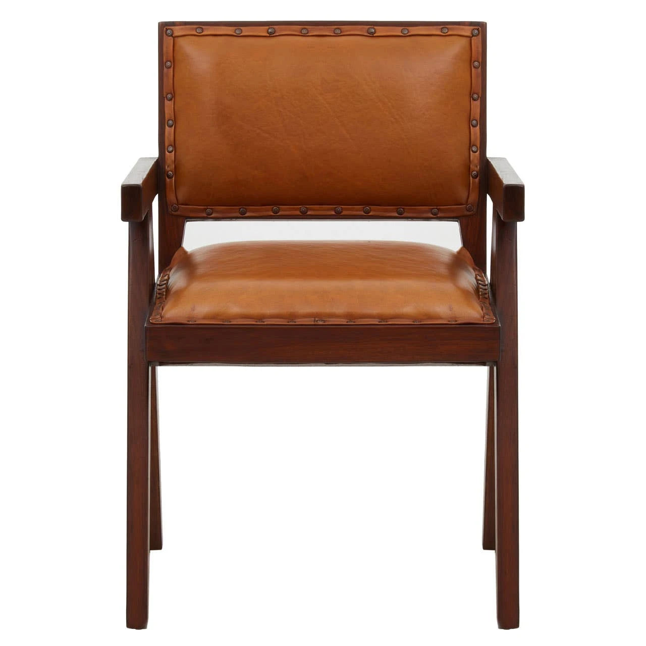 Inca Tan Leather Dining Chair