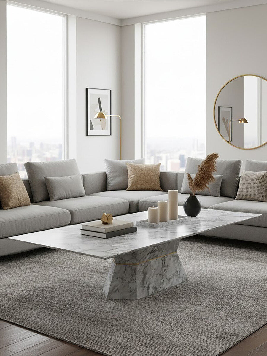 Spezia Grey Marble Coffee Table