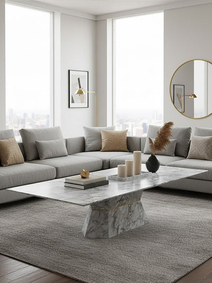Spezia Grey Marble Coffee Table