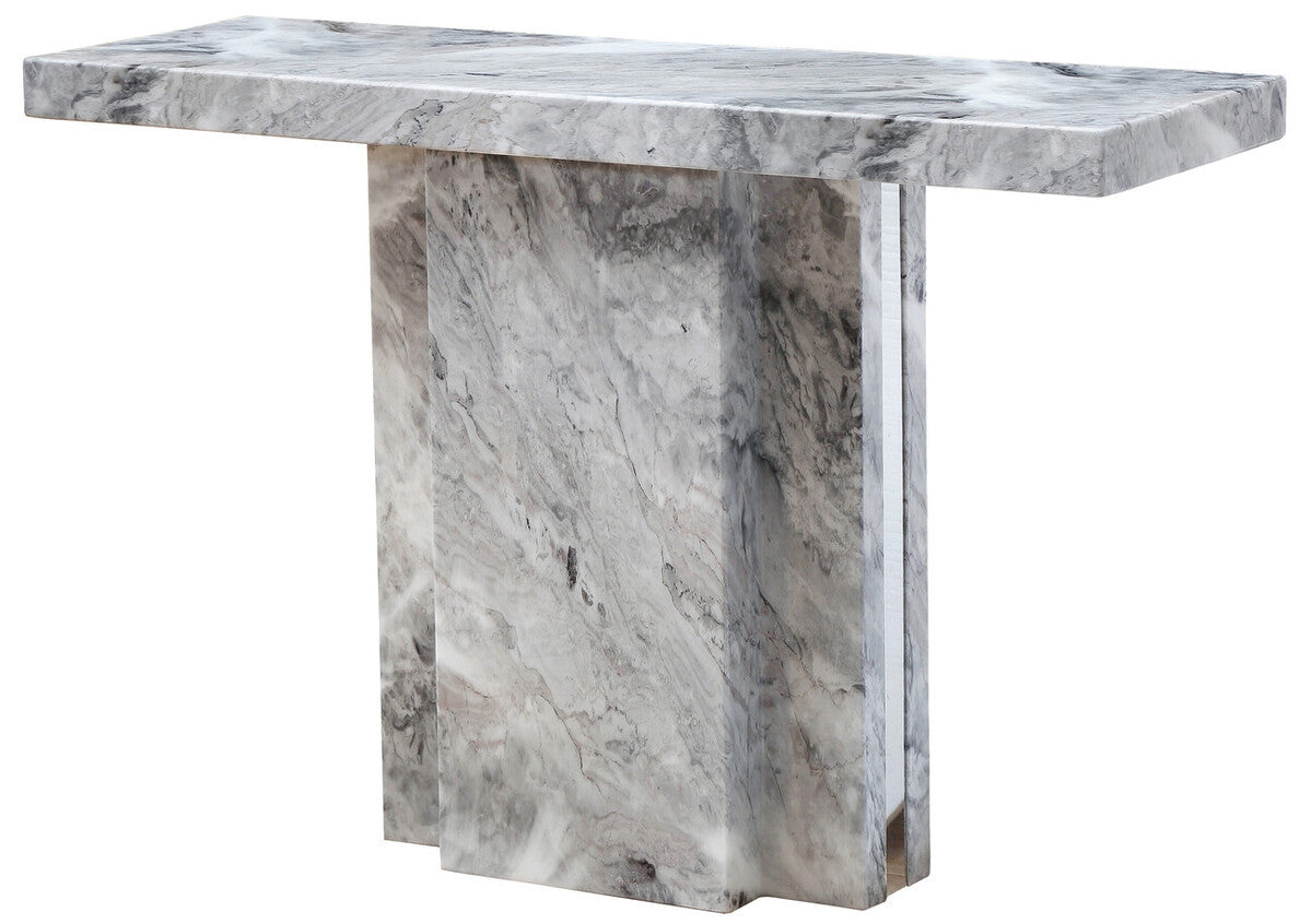 Saronno Grey Marble Console Table