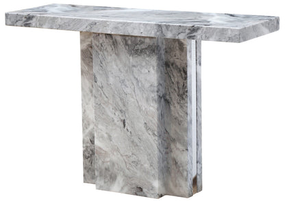 Saronno Grey Marble Console Table