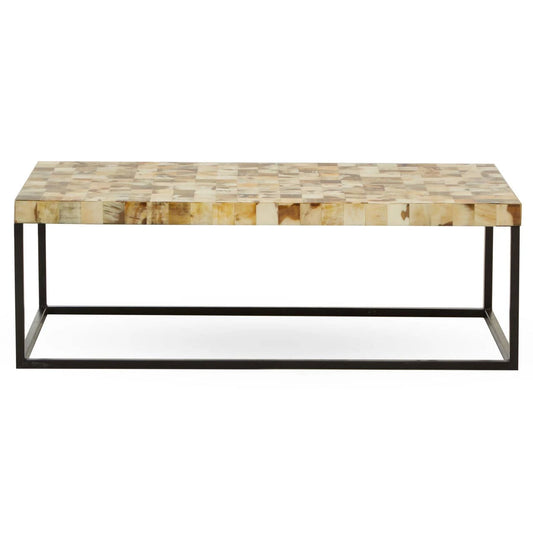 Obra Mother of Pearl top Square Coffee Table