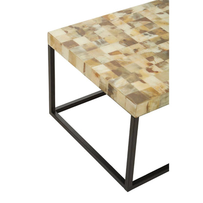 Obra Mother of Pearl top Square Coffee Table