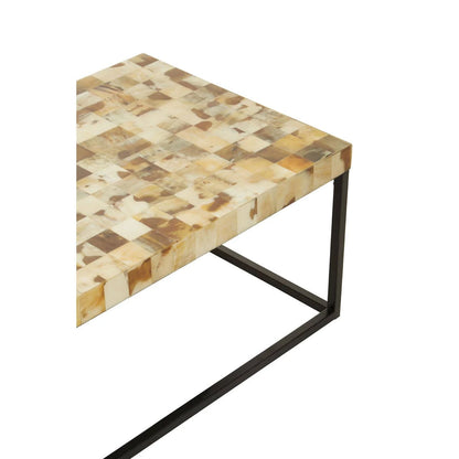 Obra Cream Mother of Pearl Rectangle Coffee Table