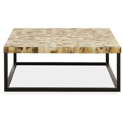 Obra Cream Mother of Pearl Square Coffee Table