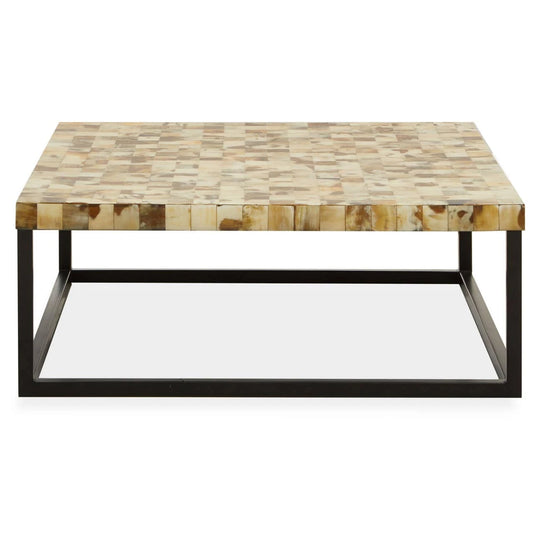 Obra Cream Mother of Pearl Square Coffee Table