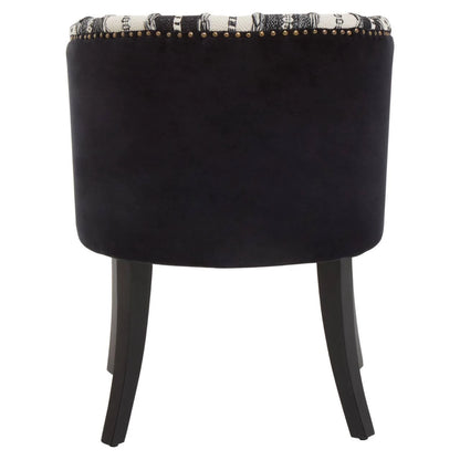 Cefena Black and White Chair