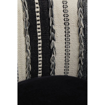 Cefena Black and White Chair