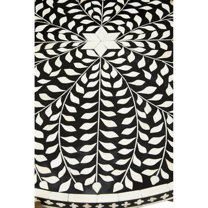 Fusion Bone Inlay Round Coffee Table