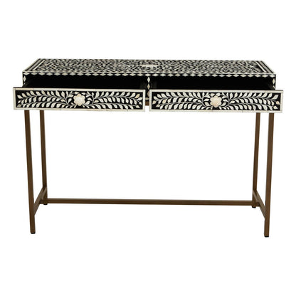 Fusion Bone Inlay Console Table With 2 Drawers