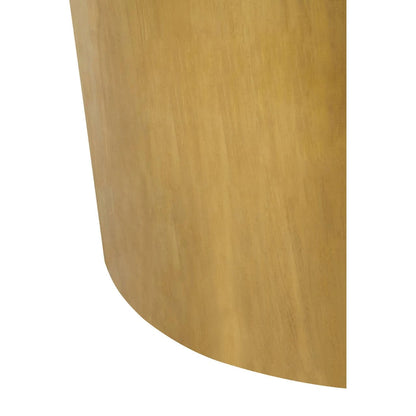 Fusion Round Bone Inlay Coffee Table With Gold Base