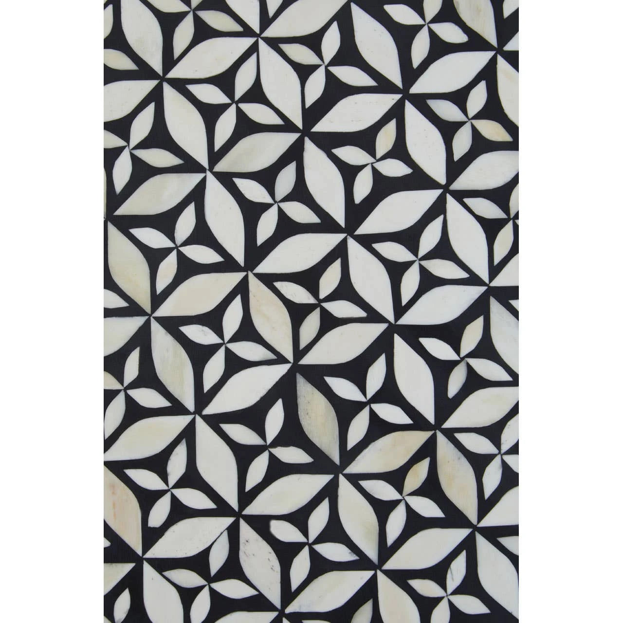 Fusion Round Bone Inlay Coffee Table With Gold Base