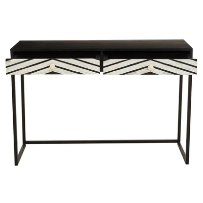 Fusion Two Drawers with Bone Inlay Console Table