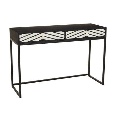 Fusion Two Drawers with Bone Inlay Console Table