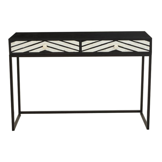 Fusion Two Drawers with Bone Inlay Console Table