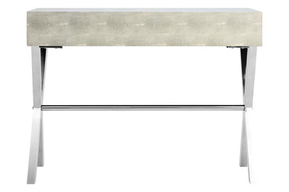 Cardona Two Drawer Grey Shagreen Effect Console Table