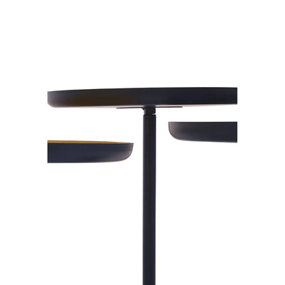 Amira Set Of Three Gold And Black Tray Side Tables