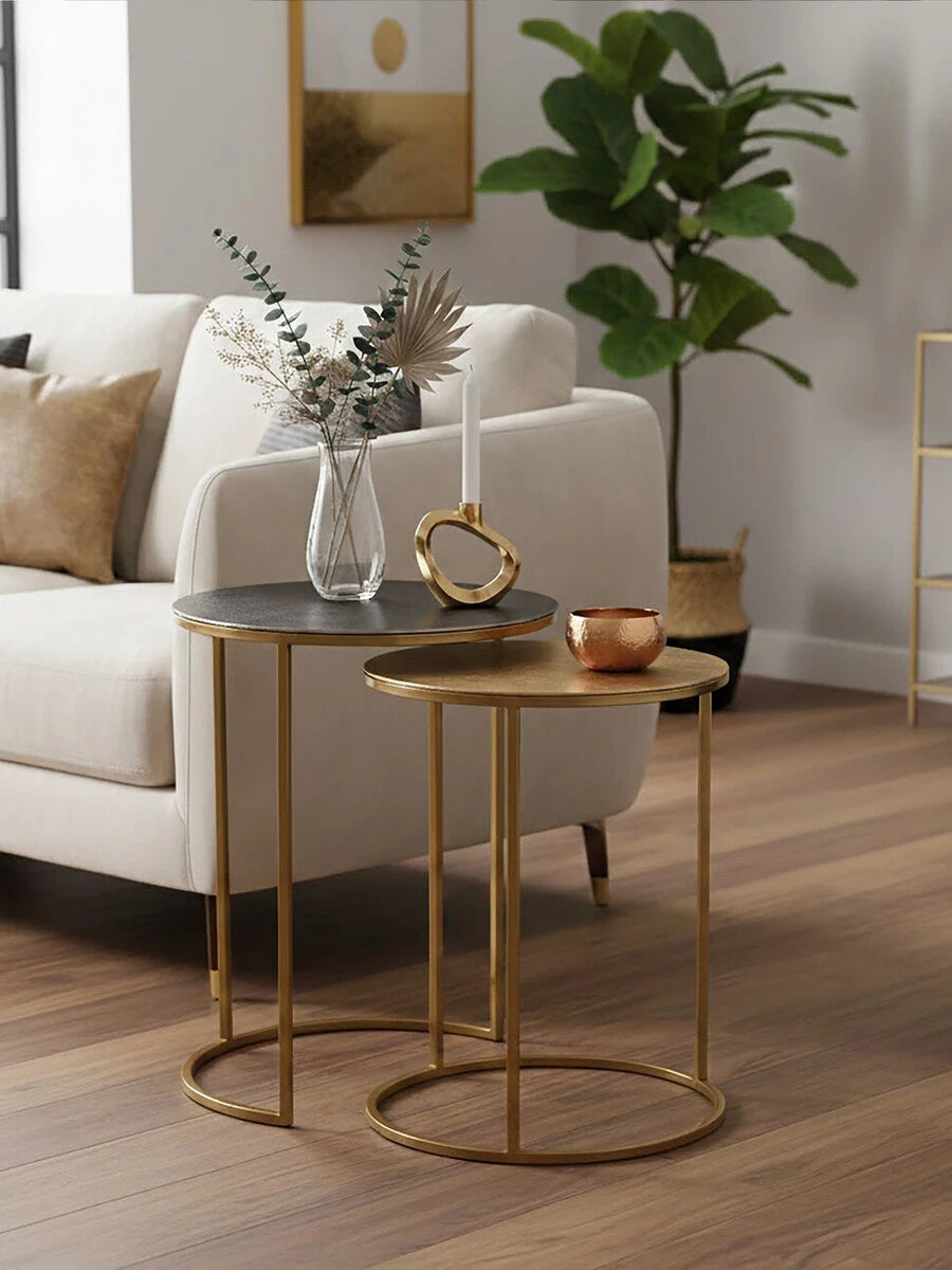 Amira Nest Of Two Gold Tables