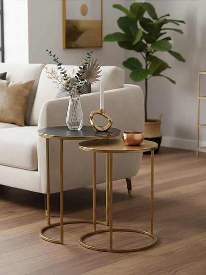 Amira Nest Of Two Gold Tables