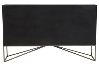 Solana Grey Washed Carved Mango Wood Sideboard